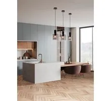 Pendul Nova Luce Mirbi, 1xE27, fumuriu-negru