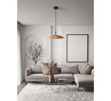 Pendul LED Nova Luce Polifemo, 12W, 3000K, fumuriu-negru 