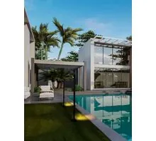 Stalp mediu LED Nova Luce Lord, 8W, 3000K, H900, negru nisipiu, IP65, 9060248