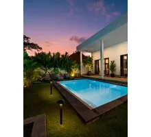 Stalp mic LED Nova Luce Nemo, 5W, 3000K, H400, negru nisipiu, IP65, 9030862