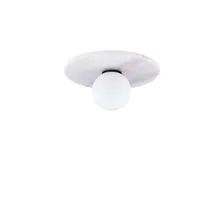 Plafoniera Nova Luce Idor, 1xG9, alb marmorat