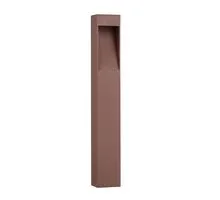 Stalp mic LED Nova Luce Maddi, 7W, 3000K, 85x75x600mm, ruginiu, IP65, 9030906