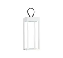 Lampadar gradina LED Nova Luce Lucia, 4W, 3000K, 120x120x300mm, alb nisipiu, IP54, dimabil