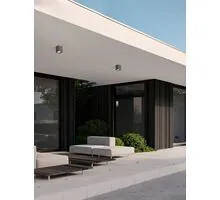 Spot LED Nova Luce Ritz, 10W, 3000K, patrat, gri, IP65