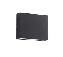 Aplica LED Nova Luce Tick, 7W, 3000K, negru nisipiu, IP54