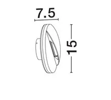 Aplica LED Nova Luce Pan, 9W, 3000K, negru nisipiu, IP54, 9030932