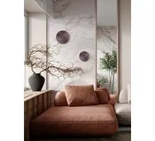 Aplica LED Nova Luce Cyrcle, 21W, 3000K, cafeniu periat