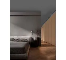 Aplica LED Nova Luce Lusa, 10W, 3000K, cafeniu-negru