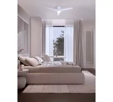 Plafoniera cu ventilator LED Nova Luce Aloa, 18+40W, CCT, alb, 6 viteze, telecomanda