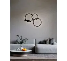 Aplica rotunda LED Nova Luce Lyb, 27W, 3000K, negru, 9980578