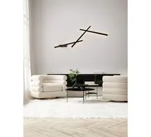 Aplica liniara LED Nova Luce Lyb, 19W, 3000K, negru, 9980581