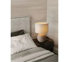 Veioza Nova Luce Natural Nagomi, 1xE27, alb, bej, argintiu