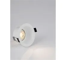 Spot fix Nova Luce Stardust, 1xGU10, D85 mm, alb, incastrat