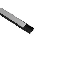 Profil negru cu dispersor mat pentru banda LED 10 mm Mantra, 2 ml