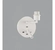 Baza aplica ACB Stilo, 1xE27 + LED, 3W, 3000K, alb, USB