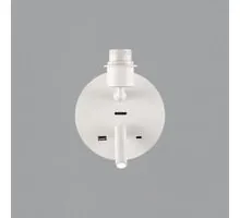 Baza aplica ACB Stilo, 1xE27 + LED, 3W, 3000K, alb, USB