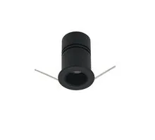 Spot fix LED Nova Luce Lucy, 3W, 3000K, D28 mm, negru, incastrat
