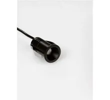 Spot fix LED Nova Luce Elvi, 2W, 3000K, D22 mm, negru, incastrat, IP44