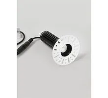Spot fix LED Nova Luce Duran, 10W, 3000K, D70, negru, incastrat, 9052027