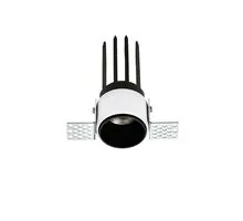 Spot fix LED Nova Luce Dash, 7W, 3000K, D38 mm, negru, incastrat, 9030685