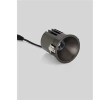 Spot fix LED Nova Luce Sanco, 10W, 3000K, D60 mm, nichel, incastrat