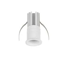 Spot fix LED Nova Luce Doue Compact, 8W, 3000K, D38 mm, alb, incastrat