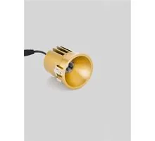 Spot fix LED Nova Luce Sanco, 10W, 2700K, D60 mm, auriu, incastrat