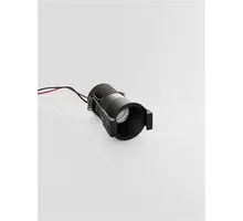 Spot fix LED Nova Luce Glyce, 6W, 2700K, D40 mm, negru, incastrat