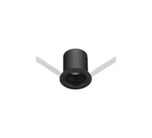 Spot fix LED Nova Luce Uho, 3W, 3000K, D45, unghi 36°,  negru, incastrat