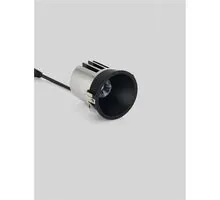 Spot fix LED Nova Luce Sanco, 10W, 4000K, D60 mm, negru, incastrat