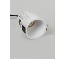 Spot fix LED Nova Luce Talus, 7W, 1800-3000K, D60 mm, alb, incastrat, IP44
