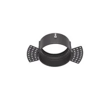 Inel spot fix LED Nova Luce Homer, D74 mm, rotund, negru