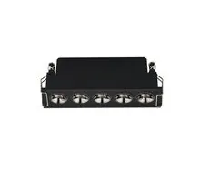 Spot fix LED Nova Luce Gono, 11W, 3000K, L110 mm, negru, incastrat