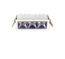 Spot fix LED Nova Luce Area, 6W, 2700K, L92 mm, alb, incastrat