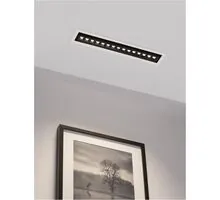 Spot mobil LED Nova Luce Cantia, 22W, 3000K, L460 mm, alb-negru, incastrat