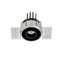 Spot mobil LED Nova Luce Otium, 7W, 3000K, H84 mm, negru, semi-incastrat