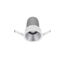 Spot fix LED Nova Luce Homer, 10W, 3000K, D85 mm, alb-gri, incastrat