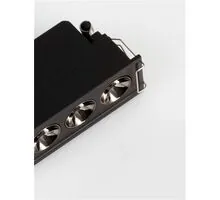Spot fix LED Nova Luce Gono, 15W, 3000K, L210 mm, negru, incastrat