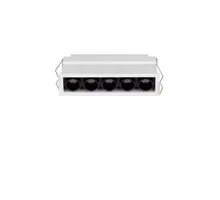 Spot fix LED Nova Luce Stealth, 8W, 3000K, L100 mm, alb-negru, incastrat