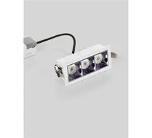 Spot fix LED Nova Luce Area, 6W, 2700K, L92 mm, alb, incastrat