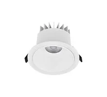 Spot fix LED Nova Luce Brady, 10W, 3000K, D100 mm, alb, incastrat, IP67