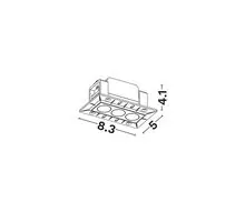 Spot fix LED Nova Luce Gono, 6W, 3000K, L83 mm, alb, Trimless, incastrat