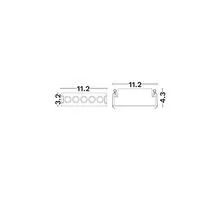 Spot fix LED Nova Luce Canon, 8W, 3000K, L112 mm, alb, incastrat