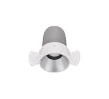 Spot fix LED Nova Luce Homer, 15W, 3000K, D74 mm, alb-gri, incastrat