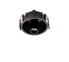 Spot mobil LED Nova Luce Cortis, 5W, 3000K, D92 mm, negru, semi-incastrat