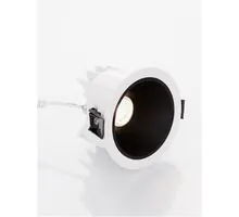 Spot fix LED Nova Luce Brady, 20W, 3000K, D140 mm, negru, incastrat, IP67