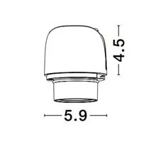 Spot fix LED fara rama Nova Luce Homer, 15W, 3000K, D59 mm, negru-gri, incastrat