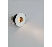 Spot fix Nova Luce Contra, 1xGU10, D89 mm, alb, incastrat