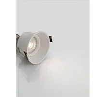 Spot fix Nova Luce Punk, 1xGU10, D81 mm, alb, incastrat