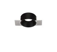 Spot fix Nova Luce Inlet, 1xGU10, D75 mm, negru, incastrat, trimless